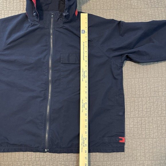 Vtg Polo Golf Ralph Lauren Jacket Men XL Blue Lightweight Packable Hood Boxy Fit - Picture 14 of 16